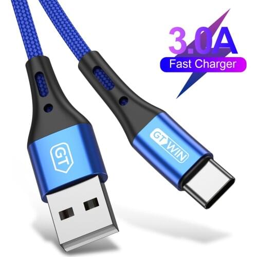 GTWIN Micro USB C Cable USB Type C Cable 3A Fast Charger For Samsung S10 S9 Phone Charge Cord For Xiaomi 10 Redmi Huawei P40 P30