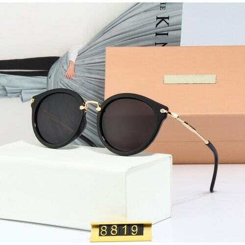 Classic Designer Round Sunglasses Women Cat Eye Glasses Coated Eyewear Polarized Gradient Sun glass Gafas de sol para mujer