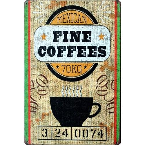 [ Mike86 ] Mexican Coffeee Metal Poster Home art Decor Family Gift AA-150 Mix order 20*30 CM