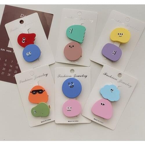 2021 New Arrivel Baby Cute Hair Clips Little Monster Girls Headwears Delicate Kids Hairpins Colorful korea Accessories