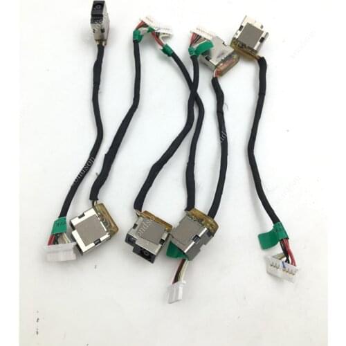 Original For HP 15-AF 15-AC 15-AE DC Power Input Jack with Cable - 799736-Y57 799736-S57 / 1 Year Warranty