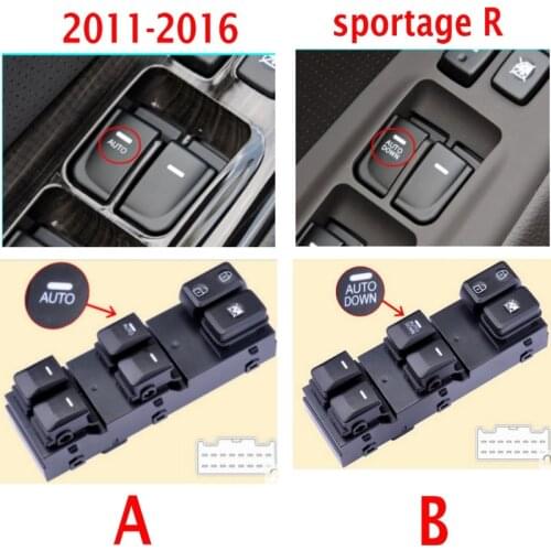 For kIa 2011-2016 sportage R Window regulator switch Front left door power window switch Small downcomer switch