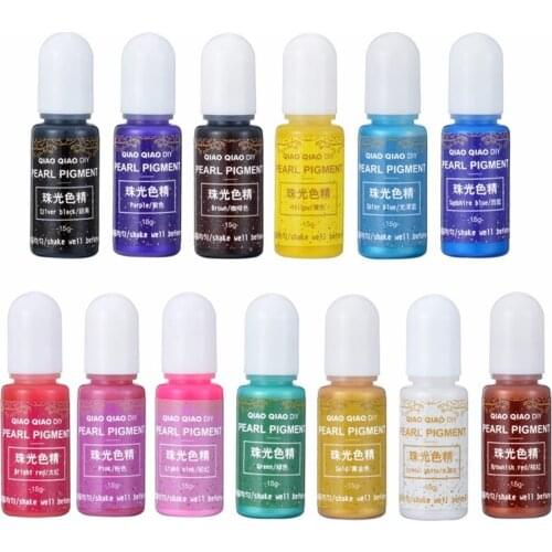 1pc 15g 13 Colors Pearly-lustre Pigment Epoxy UV Resin Coloring Dye Colorant DIY Making Crafts Jewelry Decorative Tool Equipment