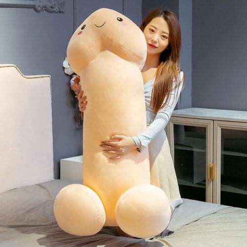 90cm Kawaii Long Penis Plush Toys Pillow Sexy Soft Toys Stuffed Funny Cushion Simulation Lovely Doll kawaii Gift for Girlfriend