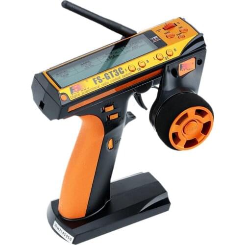 Flysky FS-GT3C 2.4G 3CH Radio Model Remote Control LCD Display Transmitter Rechargeable with Receiver for RC Car Boat DIY toys