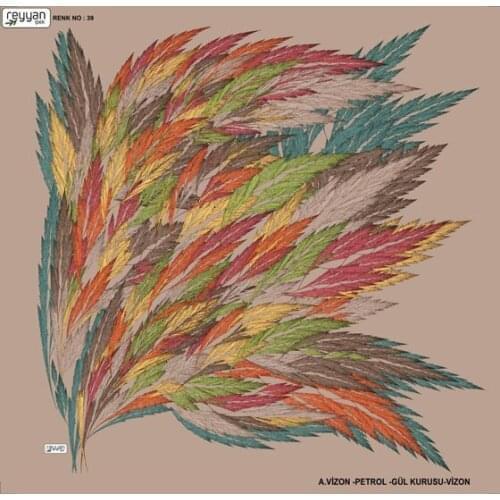 REYYAN SILK OYALIK WRITING (NEW QUALITY)-DESEN-19 - RENK-39