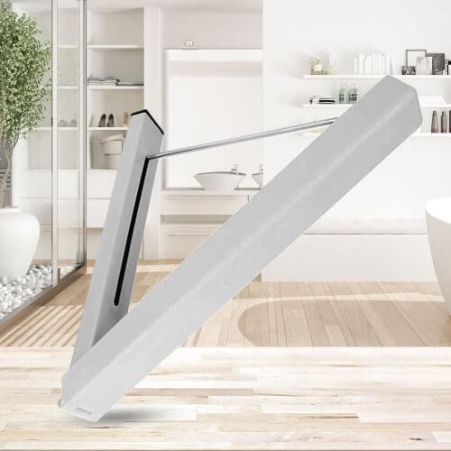 Stainless Steel Folding Clothes Hanger Multifunction Retractable Wall Mount Waterproof Installation Packs Clothes Towel Rack