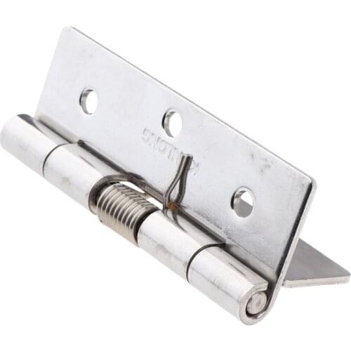 Stainless Steel Heavy Duty Spring Loaded Door Butt Hinge,Automatic Closing/Soft Closer/Adjustable Tension/Support Buffer