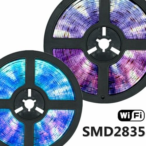 LED Strip Lights WIFI SMD 2835 Fita Flexible Waterproof Tape Diode 5M 10M 15M 20M Remote Control Adapter Color Changing Neon