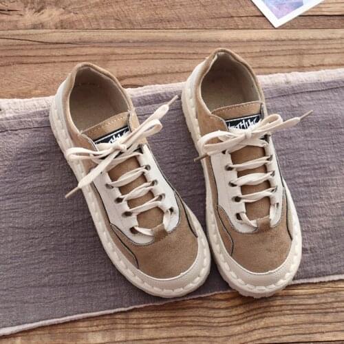 Literary Retro Flat Shoes Mori Girl Soft Bottom Comfort Student Casual Shoes Handmade Soft Bottom Single Shoes Spring Fall Flats