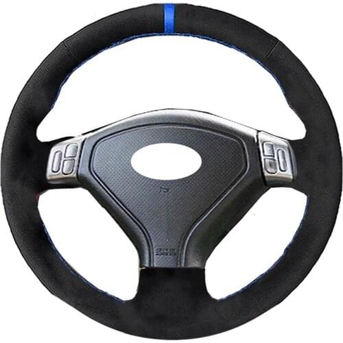 Alcantara Material Suede Leather Car Steering Wheel Cover for Subaru Forester 2004-2006 Outback 2004 2005 Legacy 2006