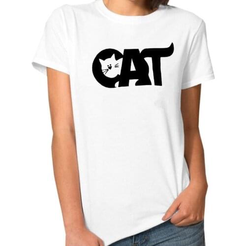 Funny cat Print Women t shirt Cotton Casual Funny tshirt For cat lover mom wife daughter gift Tops graphic Tees Hipster