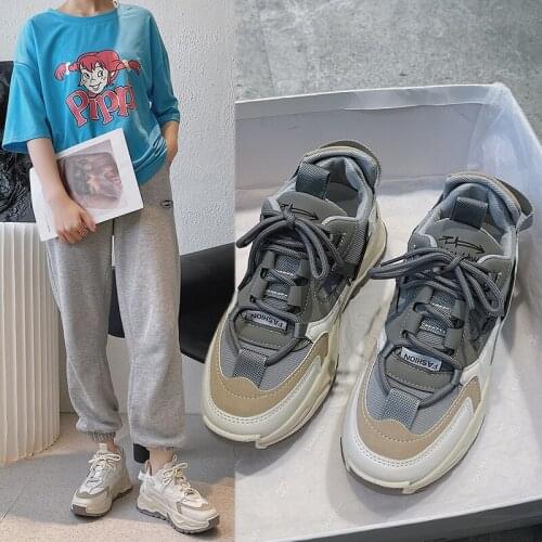 Womens Vulcanize Shoes Platform Chunky Sneakers,off white Brown Sports Shoes,Comfort Casual High Sneaker Women Vulcanize Sneake