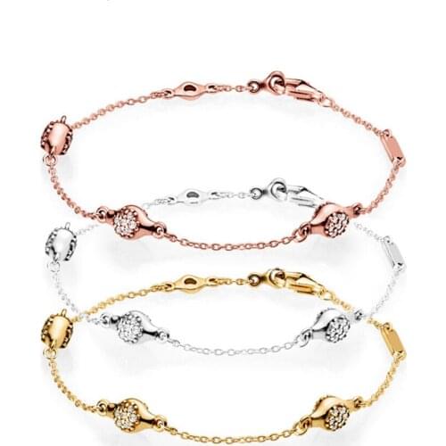 2019 New Fashion High Quality 100% 925 Sterling Silver Authentic Pave Modern Lovepods Charm Bracelet Original Ladies Jewelry