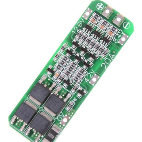 1PC HELTC 3 String 12.6V 20A 18650 Lithium Battery Protection Board 59*20*3.4mm PCB Protection Board Electronic Module