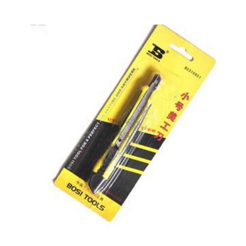 1pcs Utility Knife Snap Off stainless steel Blade 9mm Box Cutter QC