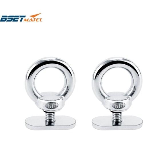 2X Kayak Track Mount Tie Down Eyelet Rail Track Screws Track Nuts for Bungee Cord Rope Rowing Inflatable Boat Kayak Accessories