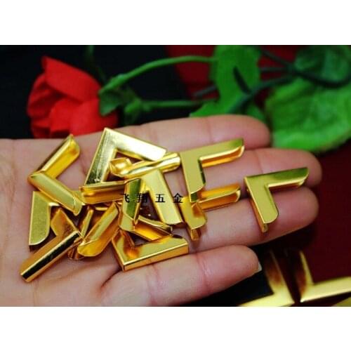 20MM Imitation gold book corner Asplenium DIY photo album Recipes pressure inside Metal Neck angle The empty 3MM Wholesale