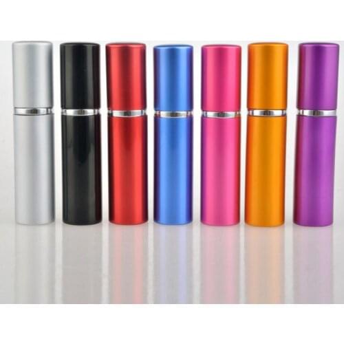 5ml Smooth Colorful Aluminum Perfume Bottle Mini Portable Refillable Perfume Atomizer Bottle Wholesale