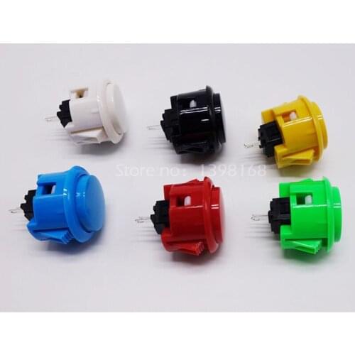 50pc 30mm Arcade Push Button OEM SANW Replace Arcade Button To JAMMA Arcade Game Parts & PC Games DIY