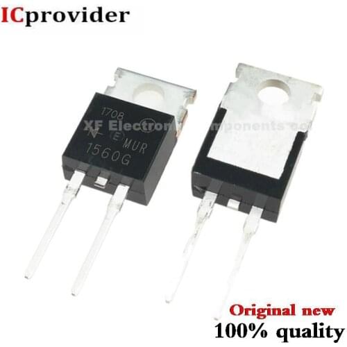 50pcs/lot MUR1560 MUR1560G 1560G TO-220 IC Best quality