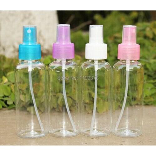 500pcs 50ML Transparent Clear Plastic Perfume Empty Spray Bottle Travel Makeup Beauty Spray Pump Atomizer Garden Tool Gadget