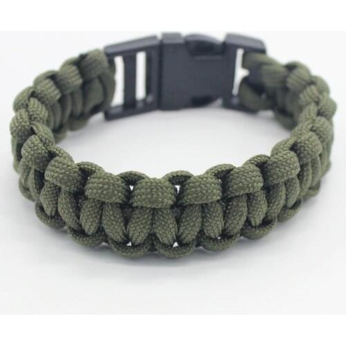 550 7Survival Paracord Bracelet Men Women Military Emergency Gear Parachute Rope Braided Cord Plastic Buckle Camping Hiking Kits