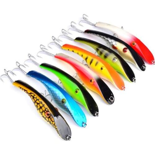 8Pcs Big Size Pencil For Big Fish Lure Deep 1.5-3.6m Pesca Swimbait Pike Muskie Hard Bait 14cm 40g Jigging Fishing Tackle