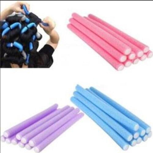 5pcs/lot Hair Curling Flexi rods Magic Air Hair Roller Curler Hair roller Sticker random colors