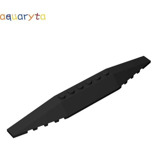 Aquaryta 10pcs Building Blocks Parts Plastic Plates 2x16 Wedge Brick Compatible with 30382 DIY Educational Toy GIFT for Teens