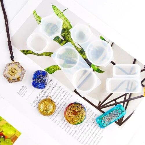Pendant Silicone Mold DIY Ogan Multi-specification Crystal Epoxy Mold Resin Epoxy Kit and Molds Clay Earrings