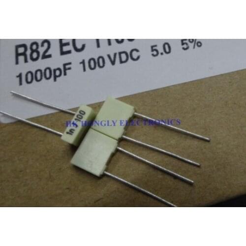 30PCS 1nJ100 1n2J100 1n5J100 1n8J100 2n2J100 3n3J100 4n7J100 J=5% P=5mm Capacitor