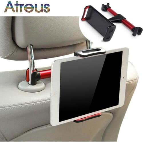 Atreus Car Back Seat Headrest Mount Bracket For iPad Tablet PC For Hyundai Creta Tucson BMW X5 E53 VW Golf 4 7 5 Tiguan Kia Rio