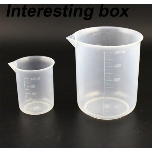 PP measuring cup measuring cup with scale plastic cup 100 / 500ml material measuring cup PP material model measuring cylinder