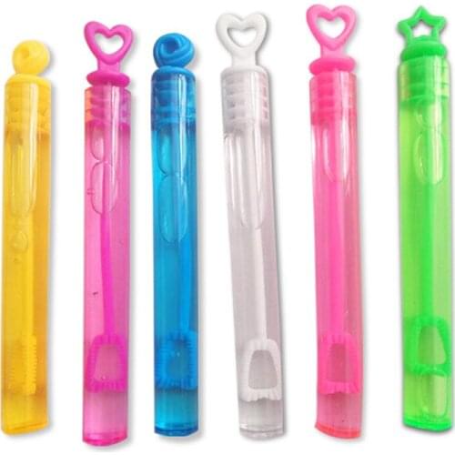 50pcs Mini Bubble Wands Bubble Party Favors Toys Kids Birthday Carnival Prizes Wedding Bubble Maker Summer Outdoor Gifts Boys