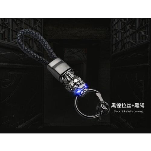 Men New Top quality Key chain "eyes with LED Light" new Charm Metal Keychain Party birthday gift Jewelry Car key Ring K1575