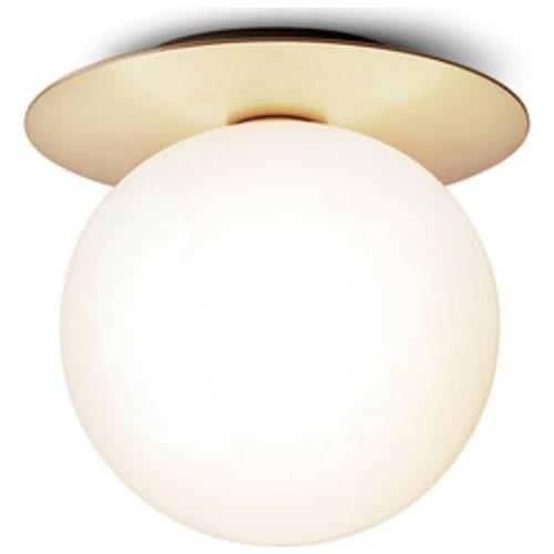 Nordic minimalist modern round glass ball ceiling lamp corridor aisle lights creative entrance hall entrance ceiling lamp