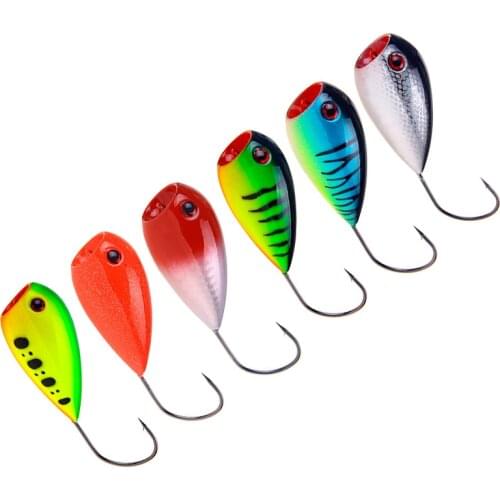 Popper Bait 80mm 13g Fishing Lure Big mouth single hook Jigbait Crankbait Floating plastic Hard topwater Wobbler fishing tackle