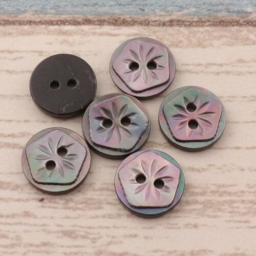 6PCS Rainbow Shell Buttons,3/8"(11mm) Natural Buttons,Suit Jacket,Cream ButtonsCharm Buttons,High Quality