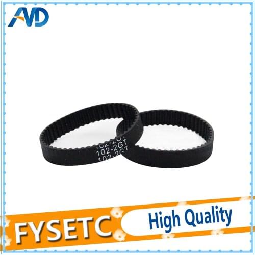 GT2 Closed Loop Timing Belt Rubber 2GT 6mm 3D Printers Parts 110 112 122 158 200 280 300 400 610 852 mm Synchronous Belts Part