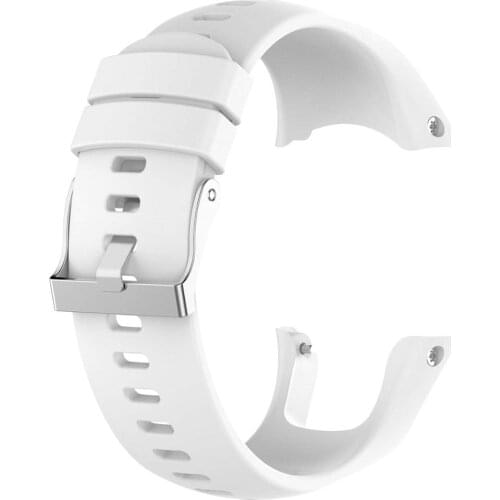 Replacement Soft Silicone Wristband Strap with Metal Buckle for Suunto Spartan Trainer Wrist HR