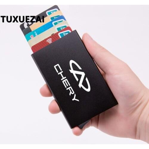 Metal aluminum alloy ultra-thin card package Protective Card Case Driving Documents card package bank card package For CHERY