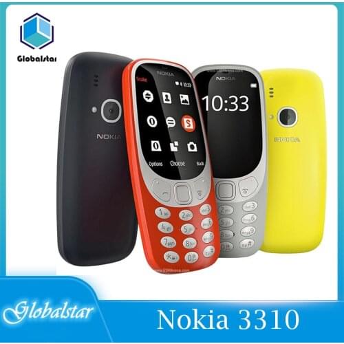 Nokia 3310 2G (2017) Refurbished Mobile Phone Single Sim/ Dual Sim 2.4" 2G GSM Arrival Cellphone Original Unlocked 3310 2017
