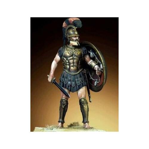 1/32 54mm ancient man stand Resin figure Model kits Miniature gk Unassembly Unpainted