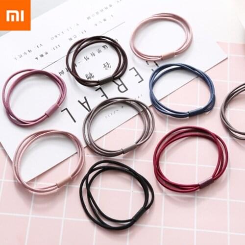 10Pcs Xiaomi JordanJudy Children Cute Candy Cartoon Solid Rubber Bands Girls Lovely Elastic Hair BandsKids Sweet HairAccessories