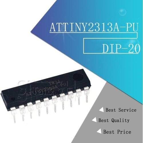 2PCS ATTINY2313A-PU DIP20 ATTINY2313-PU DIP ATTINY2313A 2313A-PU DIP-20 new and original IC