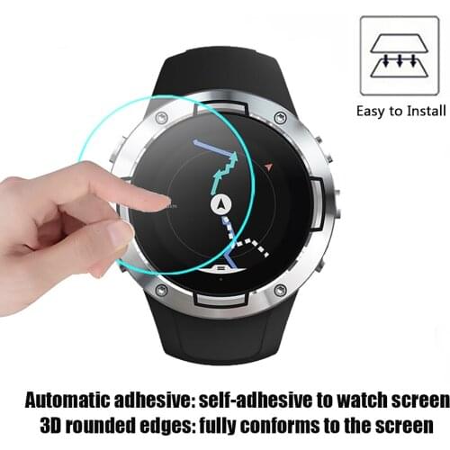 2pcs Tempered Glass Screen Protector for Suunto 5 9H Watch Protective Film Cover Soft Hydrogel HD Screen Protector Film