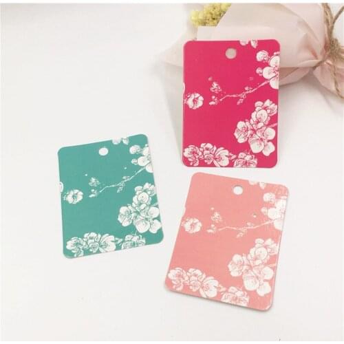 20Pcs beautiful Jewelry Cards Paper Earring Cards in Jewelry Packaging Display Vintage Classic colorful Card 80*60mm