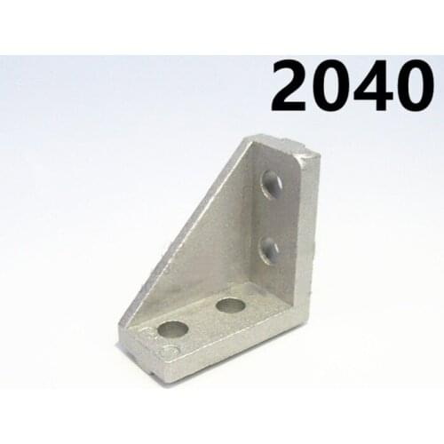 20PCS/LOT 20X40 2040 Corner Fitting Angle Decorative Brackets 2020 Aluminum Profile Accessories L Connector Fasten connector