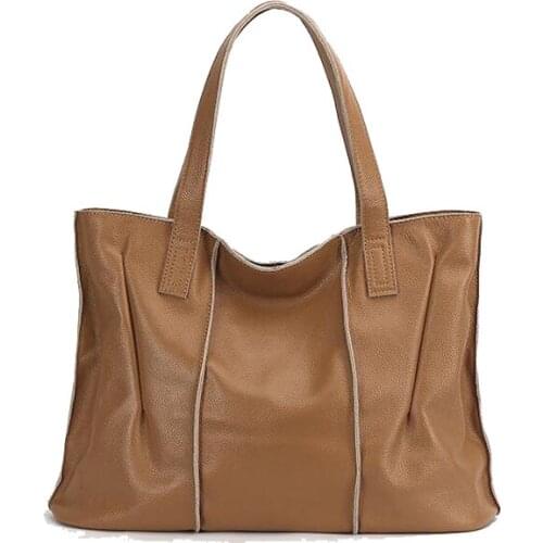 2021 New Real Cowhide Handbags, High-quality, fashionable, versatile, large-capacity commuter shoulder bag, famous brand handbag